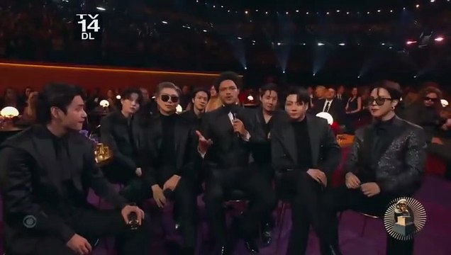 Trevor Noah interviews BTS at the Grammys