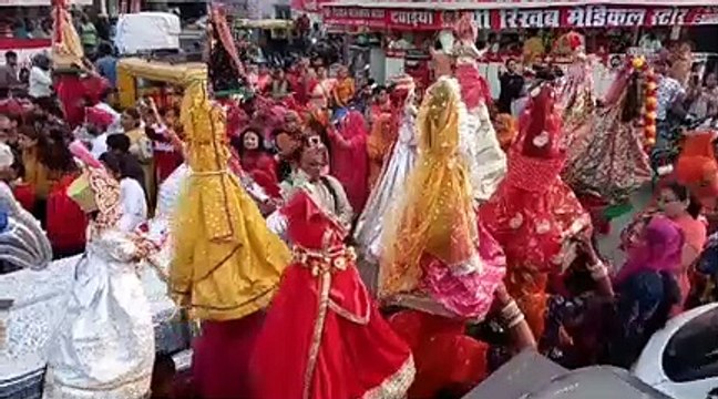 जूनागढ़ से निकली गणगौर सवारी, चौतीना कुआ से हुई गणगौर दौड़