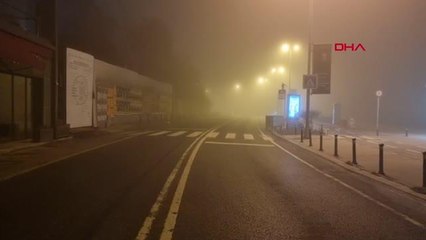 İSTANBUL-İSTANBUL'DA SİS ETKİLİ OLDU