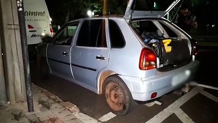 Homem é preso após tentar furtar cofre de caminhão da Copel no Centro