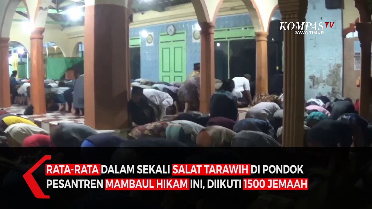 Ponpes di Blitar Gelar Tarawih Kilat Hanya 10 Menit
