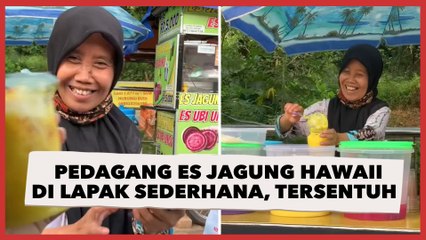 Viral Ibu Pedagang Es Jagung Hawaii di Lapak Sederhana, Senyum Tulusnya Bikin Publik Tersentuh