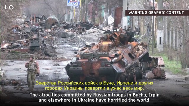 Le Premier ministre britannique Boris Johnson s'adresse directement aux Russes, leur disant dans une vidéo qu'ils méritent de connaître la vérité sur les atrocités commises en Ukraine après l'invasion russe