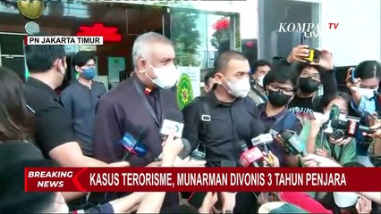 Divonis 3 Tahum, Kuasa Hukum Munarman Akan Ajukan Banding