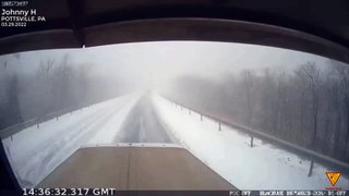 I-81 North pileup — POTTSVILLE, PA | Close Call | Caught On Camera | Near Death | Footage Show