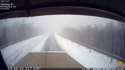 I-81 North pileup — POTTSVILLE, PA | Close Call | Caught On Camera | Near Death | Footage Show