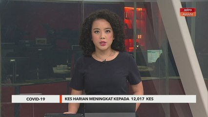 COVID-19: Kes harian meningkat kepada  12,017  kes