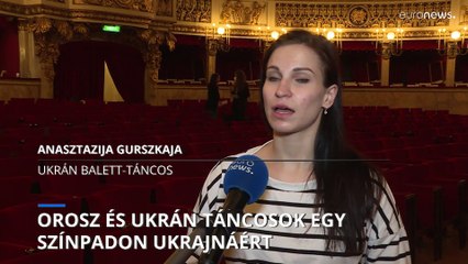 Orosz és ukrán táncosok együtt léptek fel Ukrajnáért