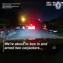 Dramatic footage of carjackers Justin Seymour and Anthony Wallcroft in Ward End, Birmingham