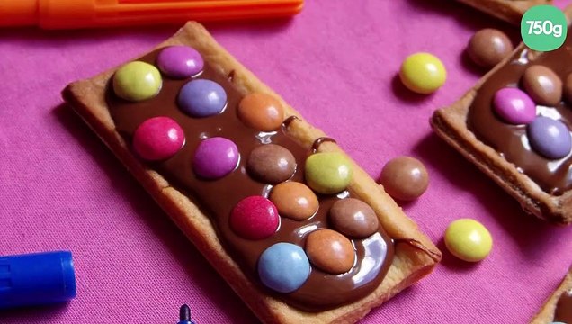 Barres chocolatées aux Smarties