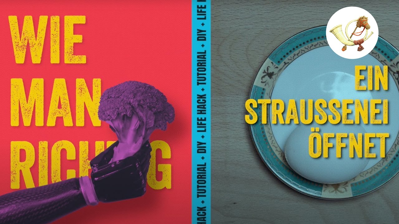 Tutorial: Wie man ein Straußenei korrekt öffnet