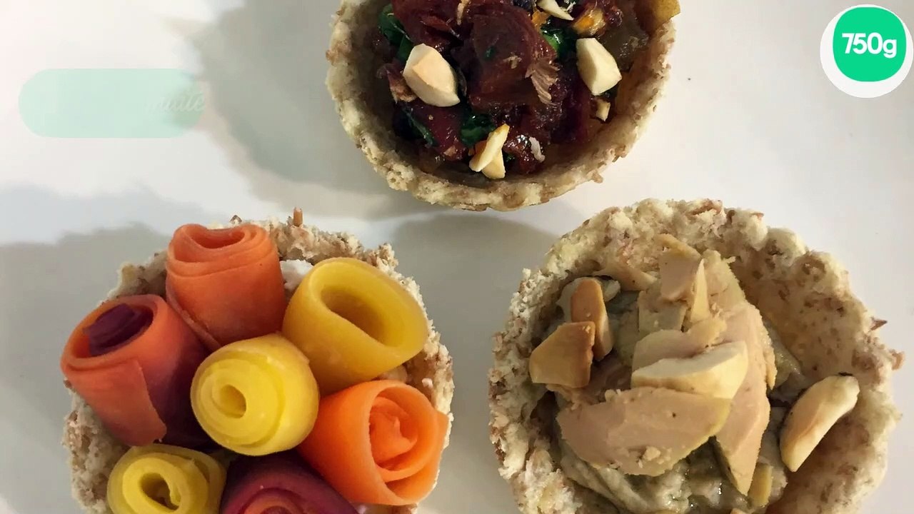 Trio de mini tartelettes pour l'apéro