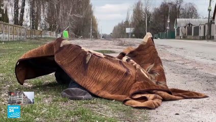 سكان  بوروديانكا  يعودون إليها بعد أن دمرت الحرب معالمها