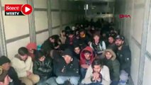 TIR'dan 3'ü çocuk 129 kaçak göçmen çıktı