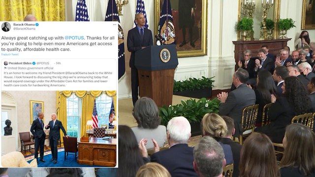 Obama vuelve a la Casa Blanca para celebrar el aniversario del 'Obamacare'