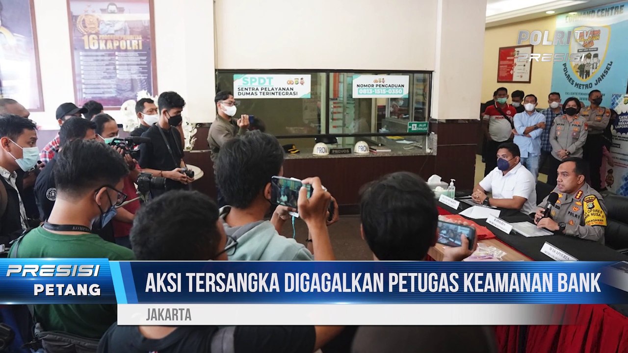 Satreskrim Polres Metro Jakarta Selatan Rilis Kasus Tindak Pidana Percobaan Pencurian di Bank JBJ
