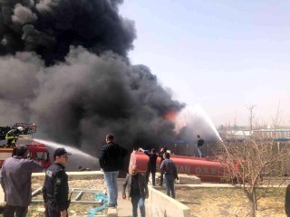 Karaman'da köpük fabrikasında yangın