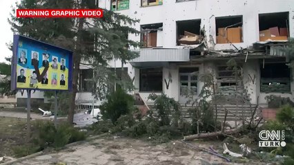 Rusya Borodyanka'da enkaz bıraktı