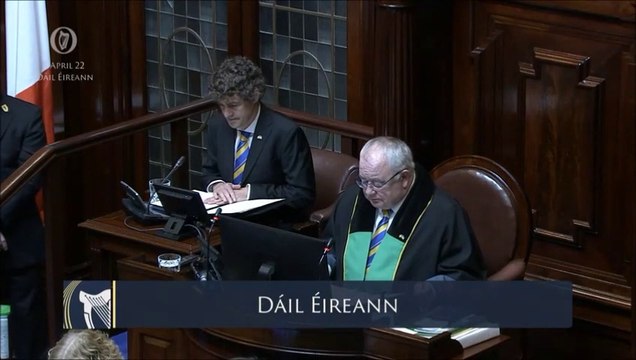 President of Ukraine Volodymyr Zelensky addresses TDs and Senators live from Kyiv