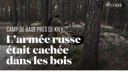 Découverte près de Kiev d'un camp dissimulé dans la forêt qui abritait 1 000 soldats russes