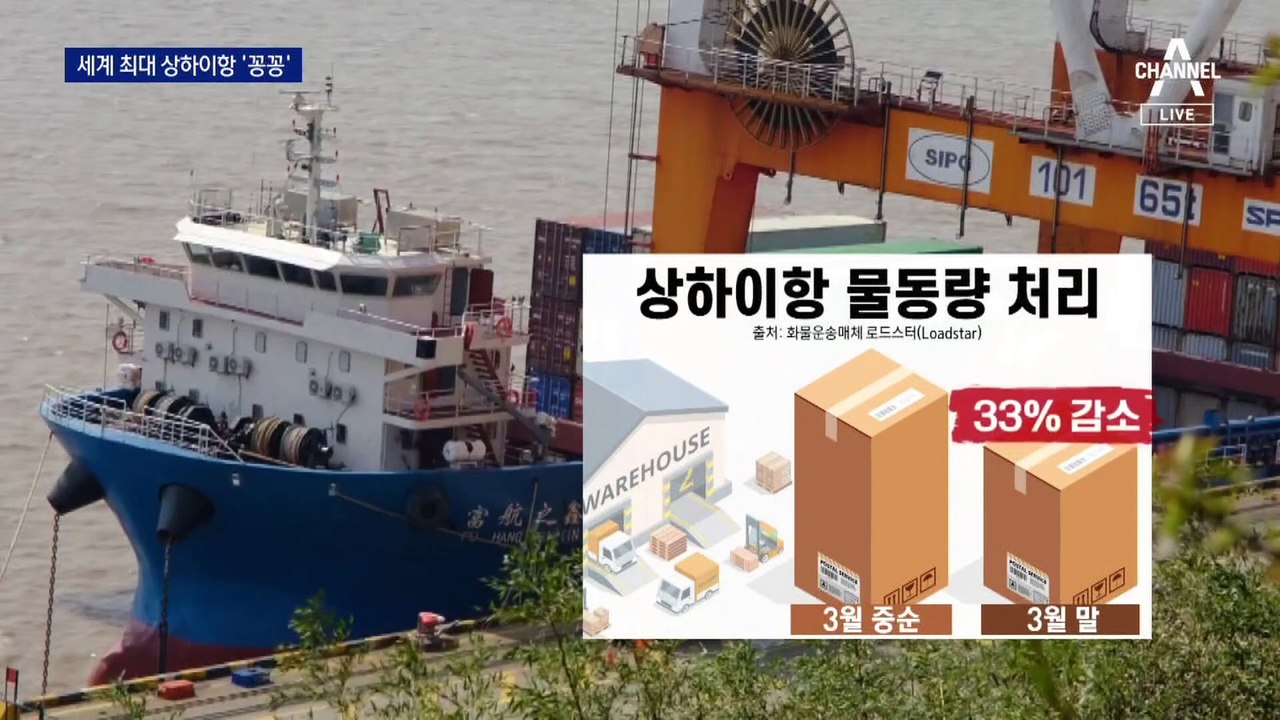 발 묶인 ‘세계 최대’ 상하이항…‘도미노’ 물류난