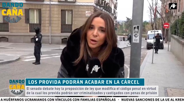 Protesta frente al Senado contra la modificación del Código Penal para criminalizar a los provida