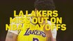 'Anger... disappointment' - Lakers stars on missing NBA playoffs
