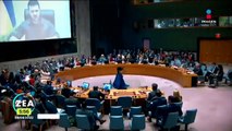 Volodímir Zelenski pide expulsar a Rusia del Consejo de Seguridad de la ONU