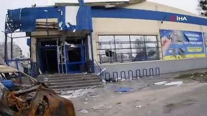 Ukrayna'nın harabeye dönen Borodyanka şehri görüntülendi