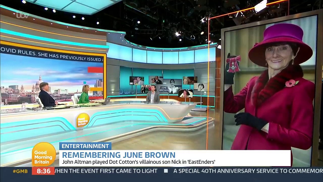John Altman Pays Emotional Tribute To His On-Screen Mum June Brown  Good Morning Britain