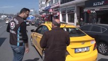 Polis, çalışma belgesi olmayan taksiciyi affetmedi