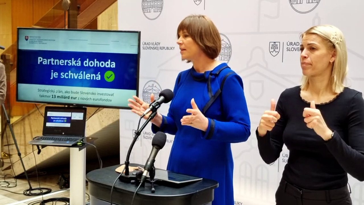 ZÁZNAM: Brífing podpredsedníčky vlády V. Remišovej