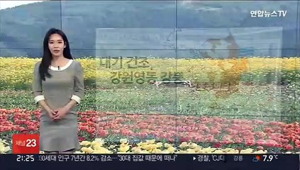 [날씨] 내일 새벽~오전 비 조금…대기 건조, 화재 유의