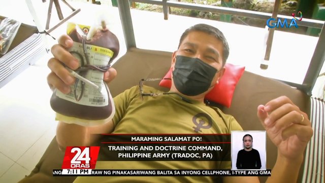 Mahigit 250 blood bags, nalikom sa Sagip-dugtong Buhay Bloodletting Project ng GMA Kapuso Foundation | 24 Oras
