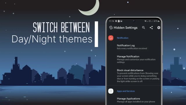 Hidden Settings app walkthrough (Download on google play)