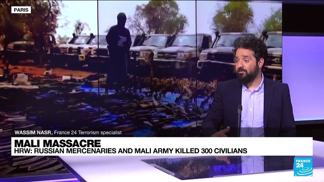 HRW reports Malian forces, suspected Russian fighters killed 300 civilians