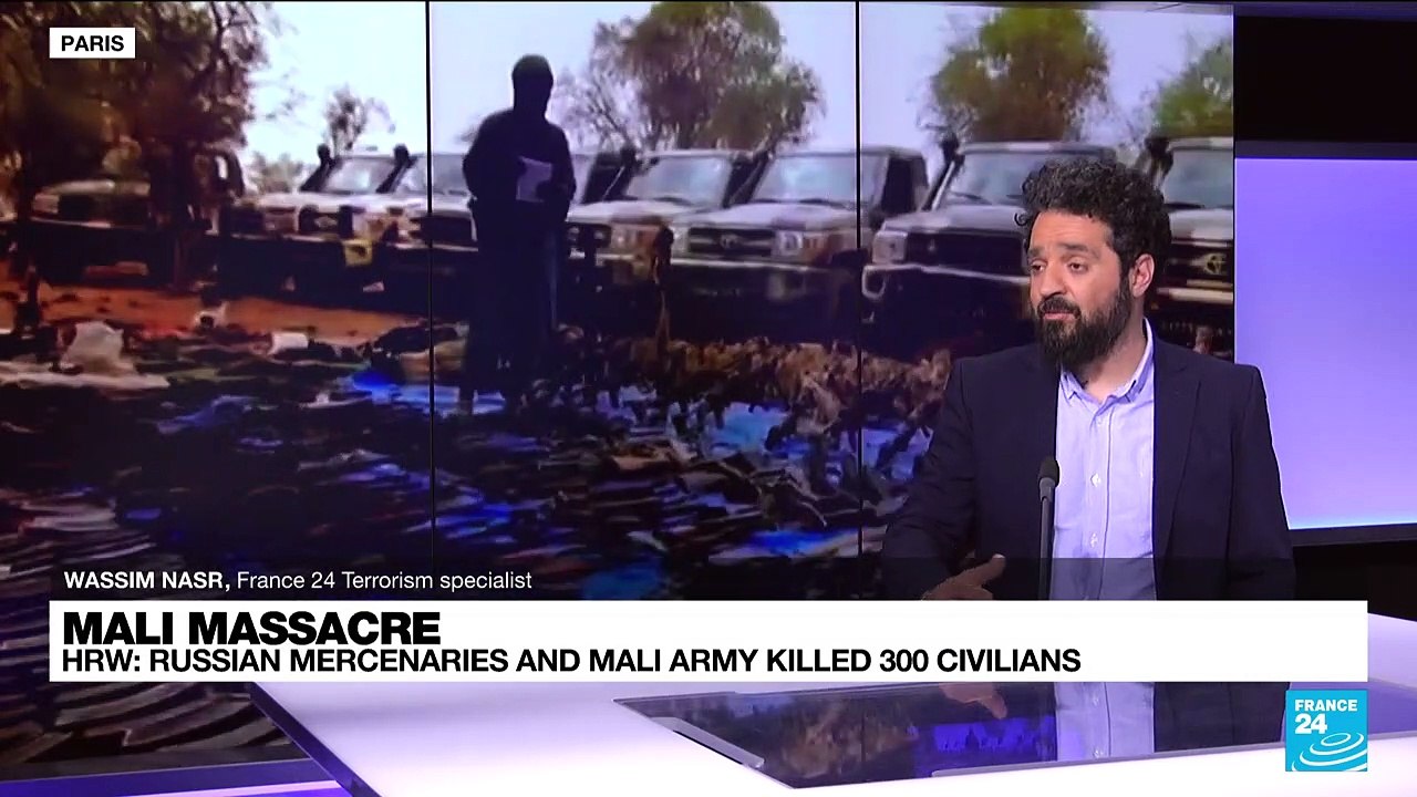 HRW reports Malian forces, suspected Russian fighters killed 300 civilians