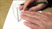 How to Draw Holey Cube - 3D Anamorphic Illusion with Vamos