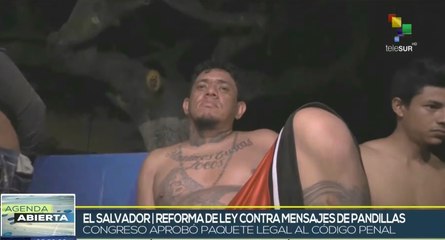 Congreso de El Salvador emite paquete legal contra organizaciones criminales
