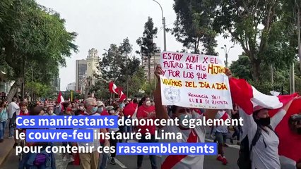 Pérou: heurts entre police et manifestants anti-gouvernement