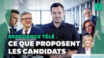 Présidentielle: les positions des candidats sur la redevance télé