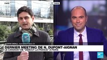 Présidentielle française : dernier meeting de Nicolas Dupont-Aignan