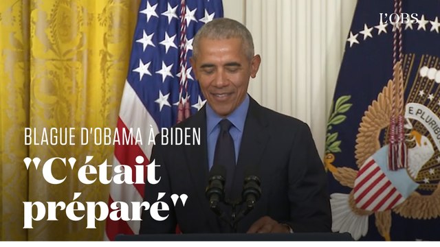 Barack Obama est de retour à la Maison Blanche, et c'est l'occasion d'une blague à Joe Biden