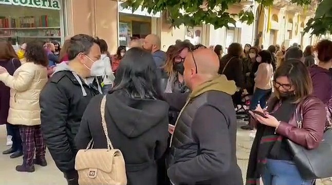 Palermo, in piazza i lavoratori Almaviva
