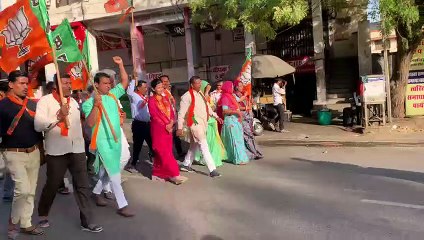 भाजपा ने मनाया स्थापना दिवस, रैली निकाली