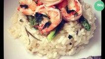 Risotto asperges et crevettes