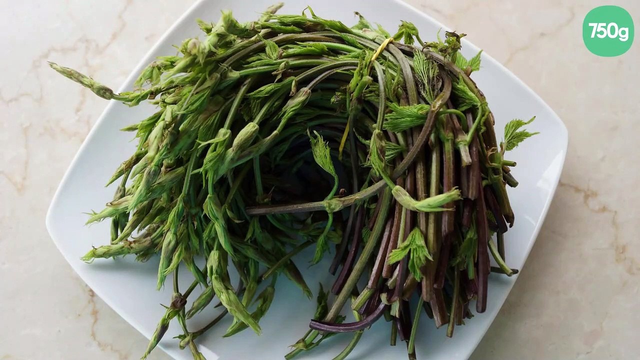 Risotto au houblon sauvage et provolone doux