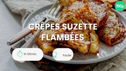 Crêpes Suzette flambées