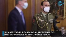 Su Majestad el Rey recibe al presidente del Partido Popular, Alberto Núñez Feijóo