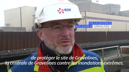 A la centrale nucléaire de Gravelines, une nouvelle digue pour parer la montée des eaux